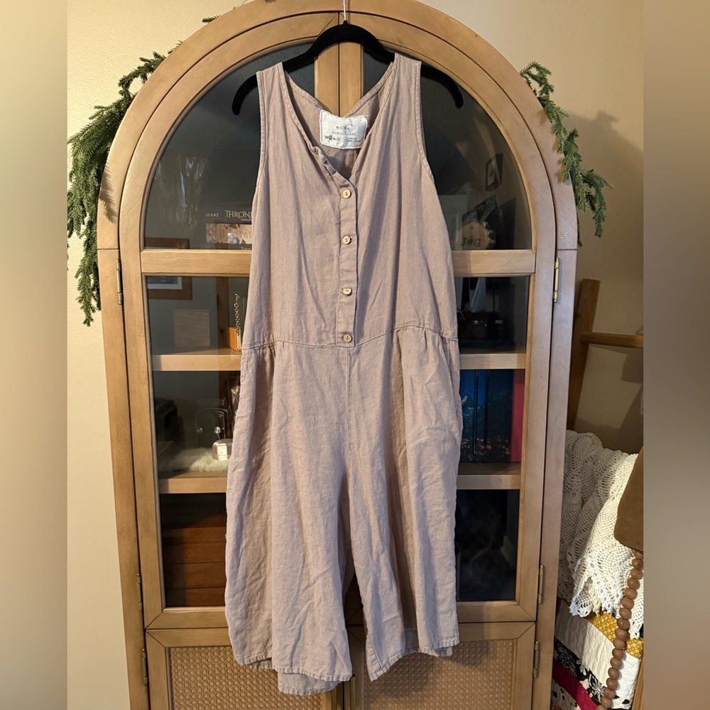Notperfectlinen romper lavender L